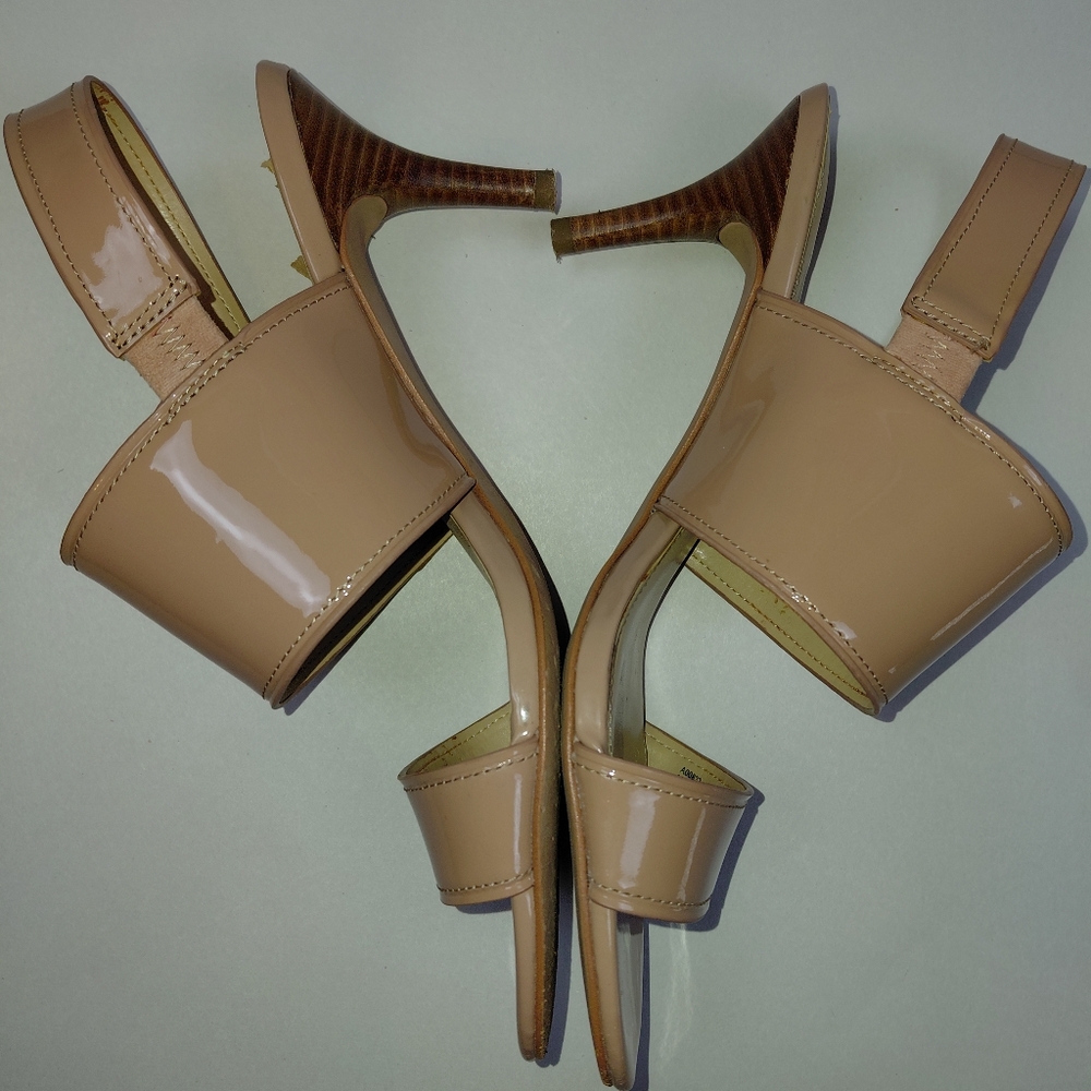 Coach Marla Patent Slingbacks Nude Gold Women's Size 8.5 - Picture 8 of 16
